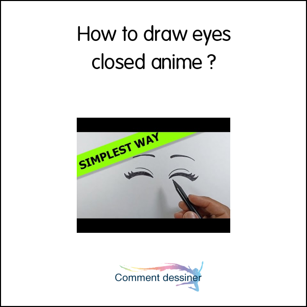 How to draw eyes closed anime